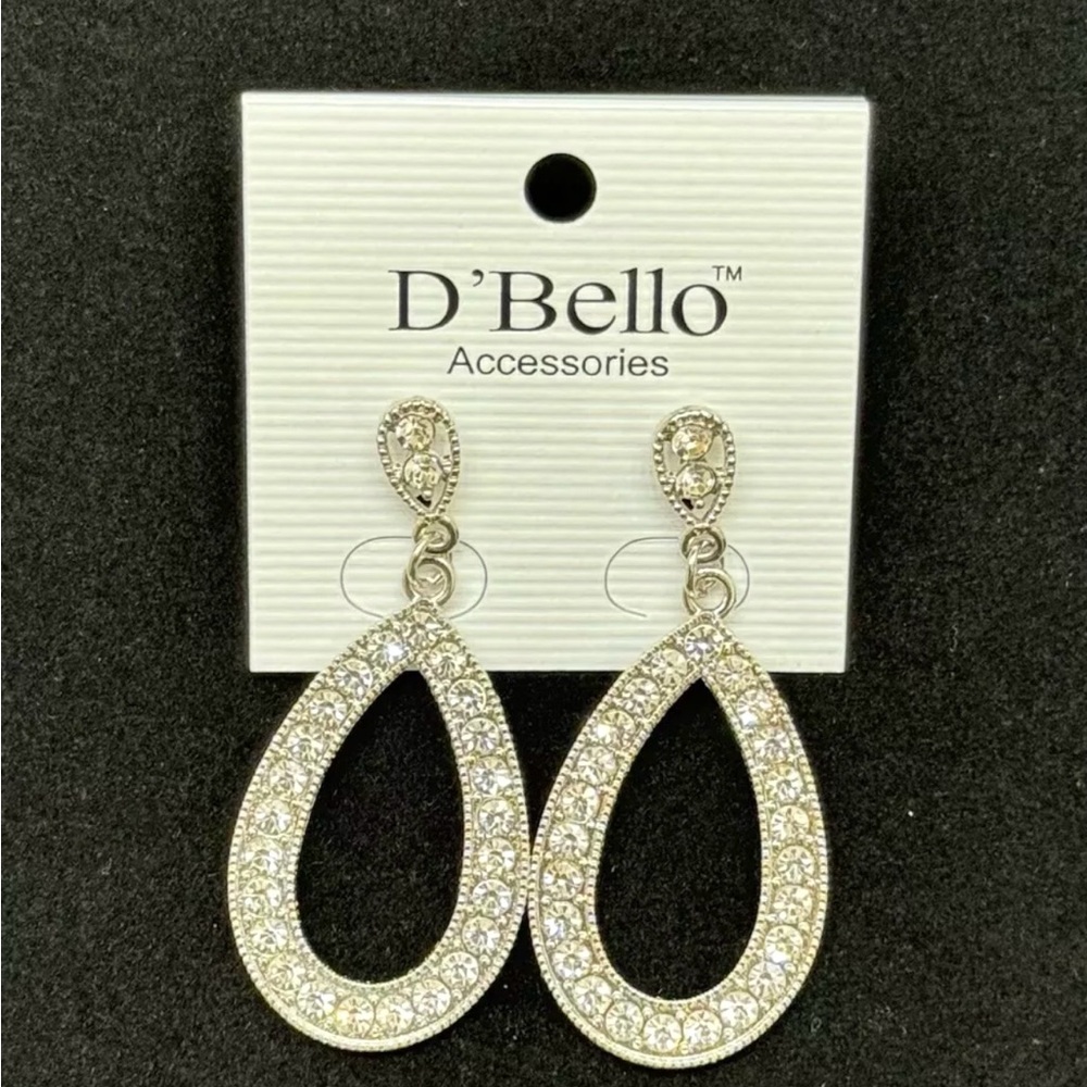 Elegant Silver Teardrop Earrings